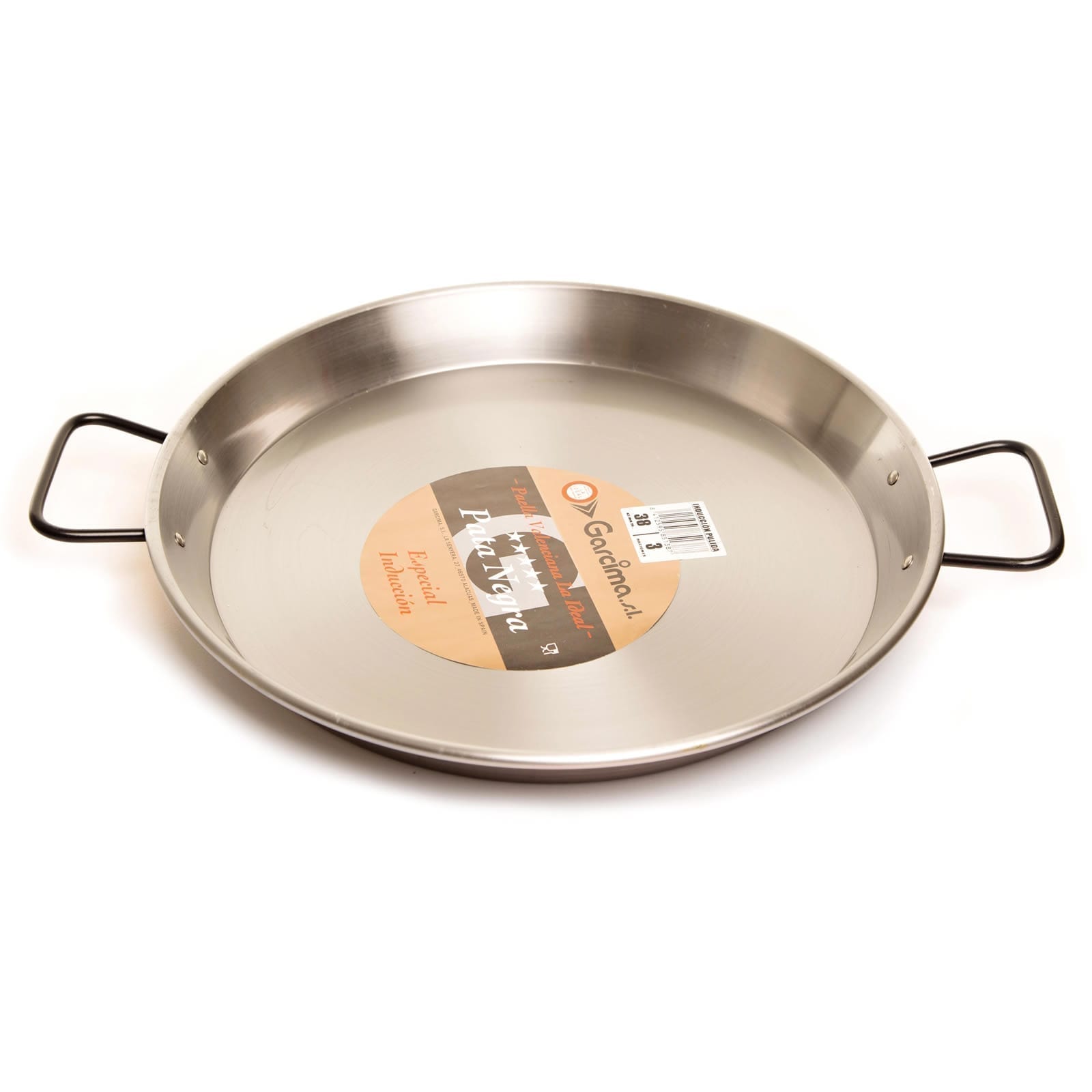 Stir-Fry and Paella Pan 14 Inches Stainless Steel Grill Pan with Double Handles for Big Green Egg Induction Ready Pan for Chicken and Restaurant Great for Rice or Stir Frys 